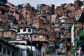 A favela on the outskirts of Salvador de Bahia