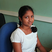 Sri Lankan student Imandi Wijayaratne