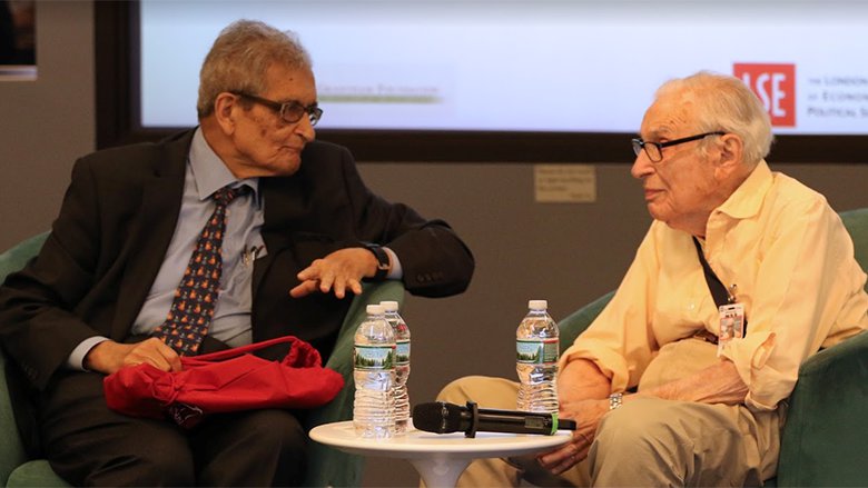 Amrtya Sen and Ken Arrow at SWESOW conference