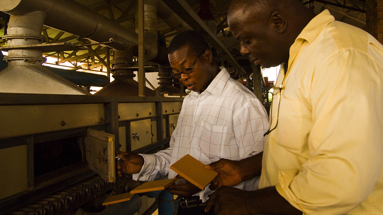 A tile factory in Ghana. Photo: © Arne Hoel/The World Bank