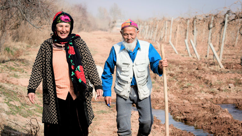 Tajik farmers