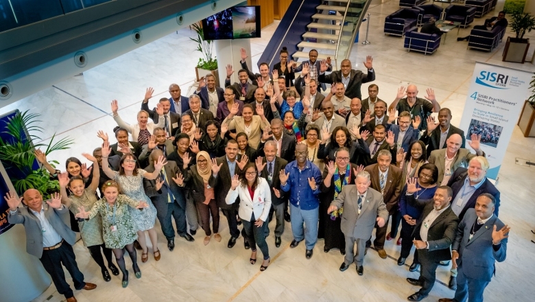 Participants at the Fourth SISRI Practitioners’ Network Meeting in Geneva, Switzerland in May 2019 / Photo Credit: GFDRR