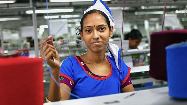 Garment worker in Narayanganj, Bangladesh. Garment worker in Narayanganj, Bangladesh.