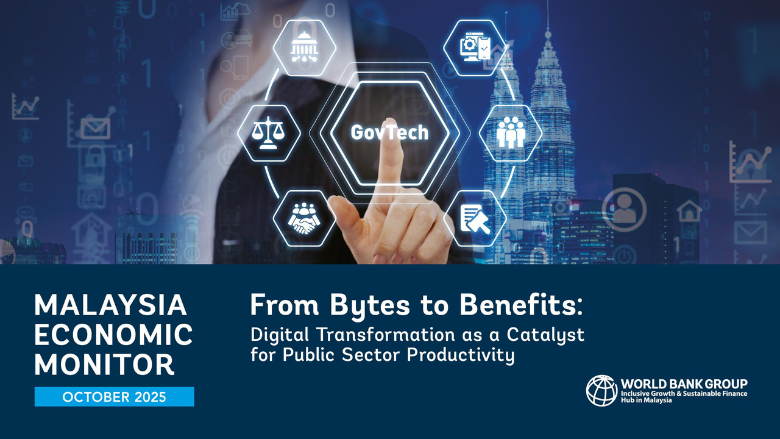 Web banner for Malaysia Economic Monitor Oct 2025