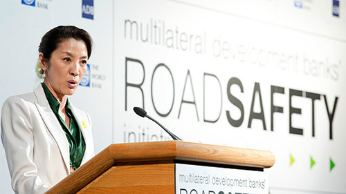 Michelle Yeoh, NYC Mayor Bloomberg Boost Road Safety Initiative