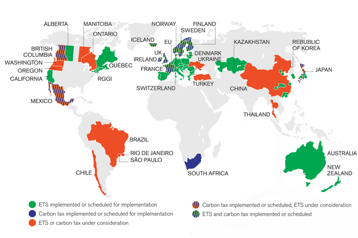 European lawmakers support carbon trading system