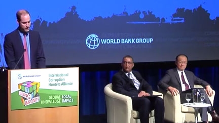 Jim Kim and Prince William: International Approach Needed for Fighting Corruption