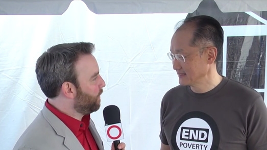 Jim Yong Kim with Global Citizen