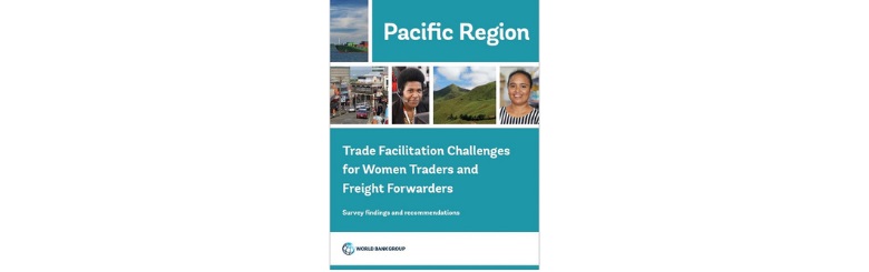 Cover of publication: Trade Facilitation Challenges for Women Traders in the Pacific Islands and Timor-Leste