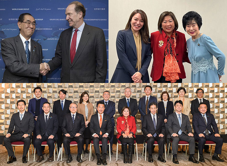 World Bank Group President and Managing Director for Development Policy and Partnerships engage with key Japanese parliamenta