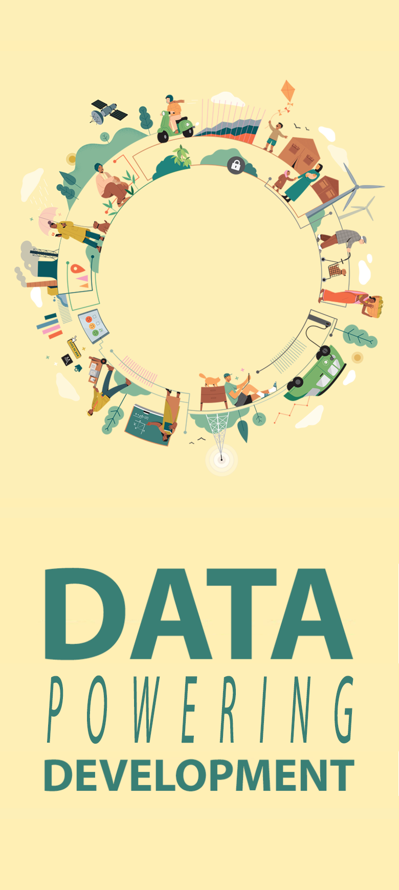 "Data powering development" banner image