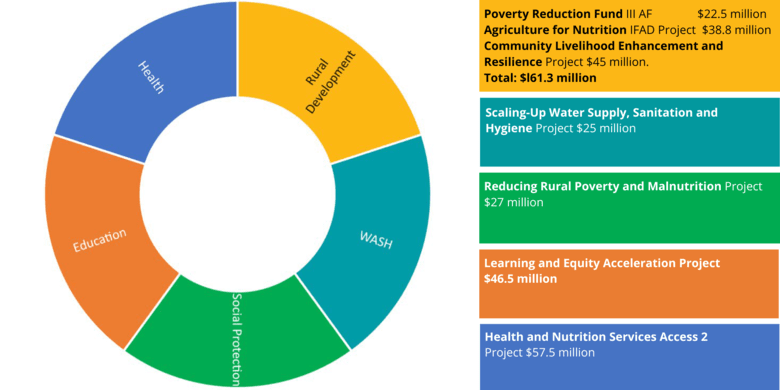 Laos Graphic of  Nutrition Convergence projects
