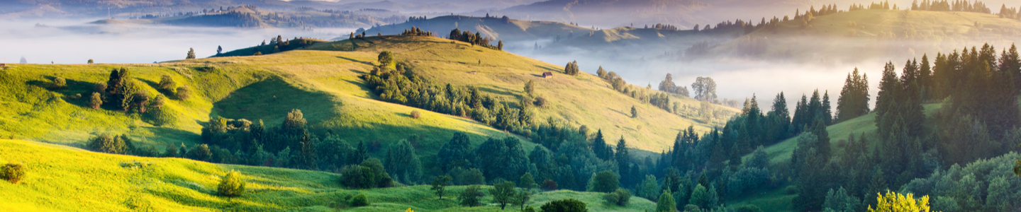 Majestic sunset in the mountains landscape. Dramatic sky. Carpathian, Ukraine, Europe.