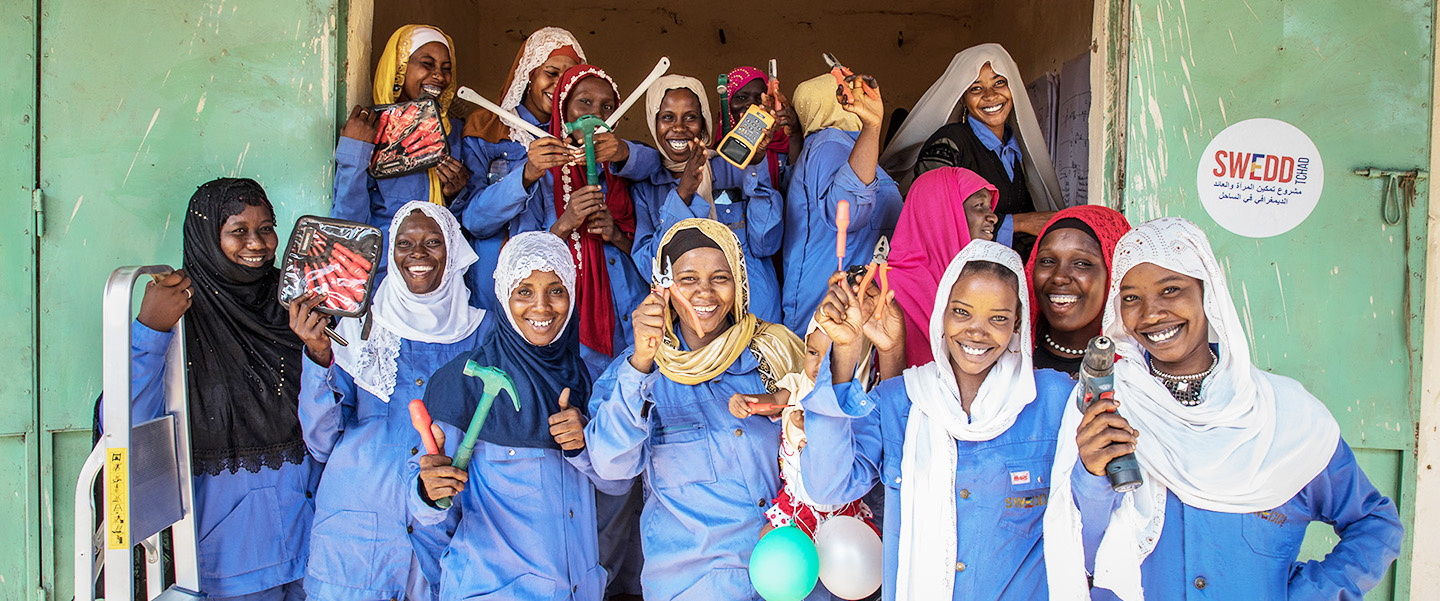 In Chad and other countries where it is working, the SWEDD has already provided professional training to almost 100,000 women so they can pursue income-generating activities. Photo: © Vincent Tremeau/The World Bank
