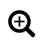 Small icon indicating a magnifier