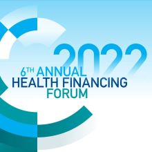 the logo for the 6th Annual Health Financing Forum 2022