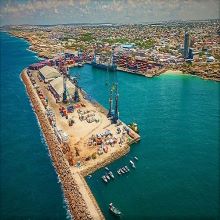 Mogadishu Port in Somalia