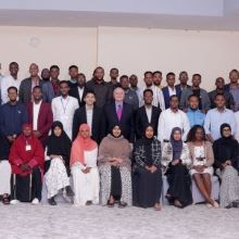 Group photo of participants in the training in Somalia