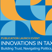 Innovations in Tax Compliance Publication Launch Event Banner 