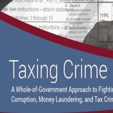 Taxing Crime Event Banner
