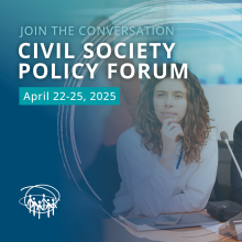 Civil society representative at the CSPF