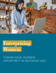 Report cover enterprising women
