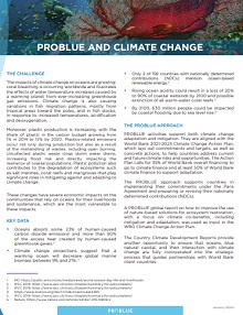 Problue and Climate Change factsheet