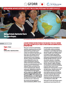 Integrating Japan’s Experience into the Global Program for Safer Schools