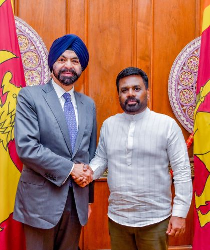 Ajay and President of Sri Lanka