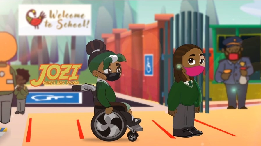 Jozi Practices Safety in the Classroom