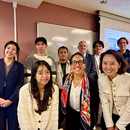 A group photo of the IED team in Tokyo