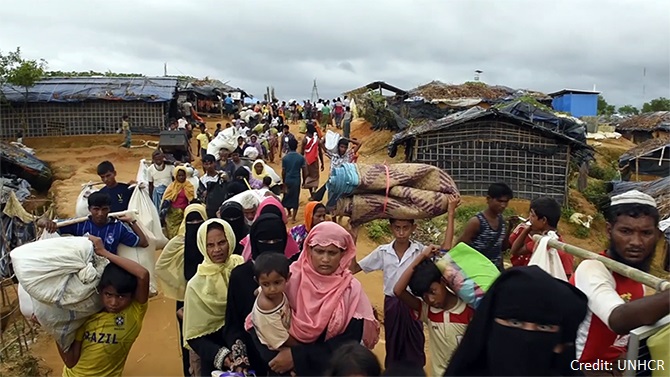 Hart Schafer Visiting a Rohingya Refugee Camps in Cox's Bazar, Bangladesh