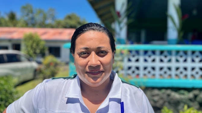 Falu Seiuli is a public health nurse working at Safotu District Hospital in Samoa.