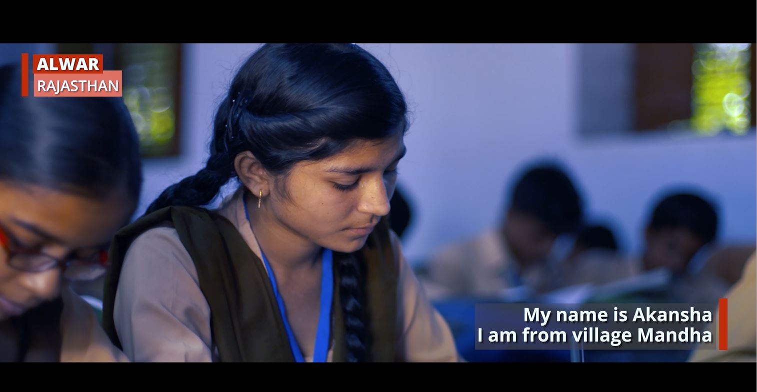 Girls like Akansha are now able to continue their studies and even pursue higher education in another town.    