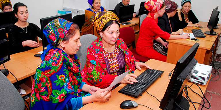 Statisticians entering data into the database for further processing and analysis