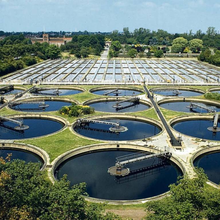 A wastewater recycling plant.