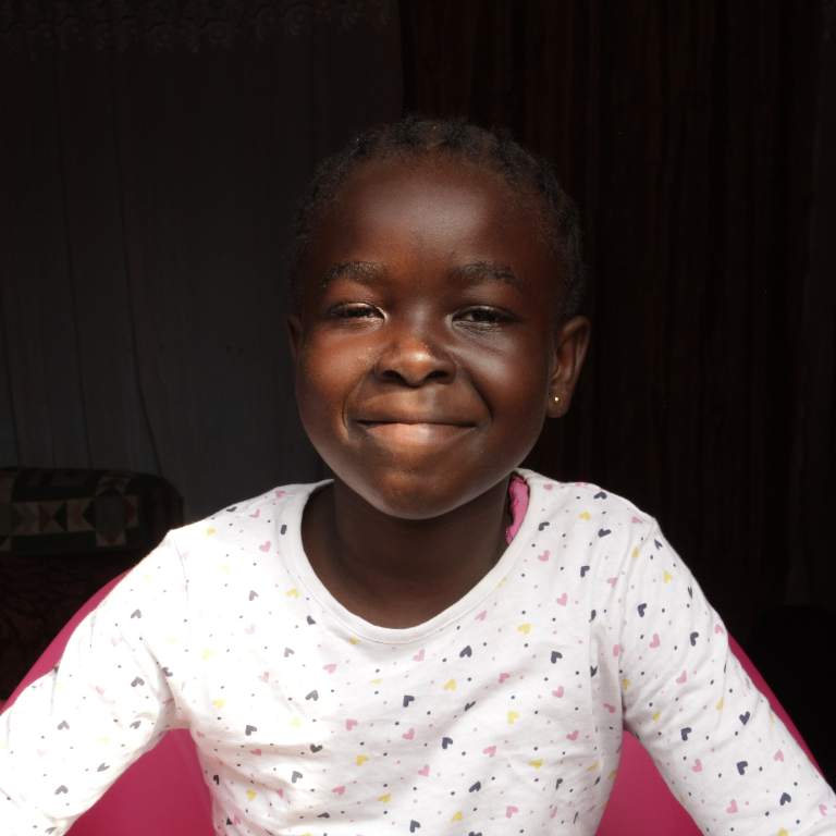 Joyce Sosongo, a 10-year old school girl in Kinshasa