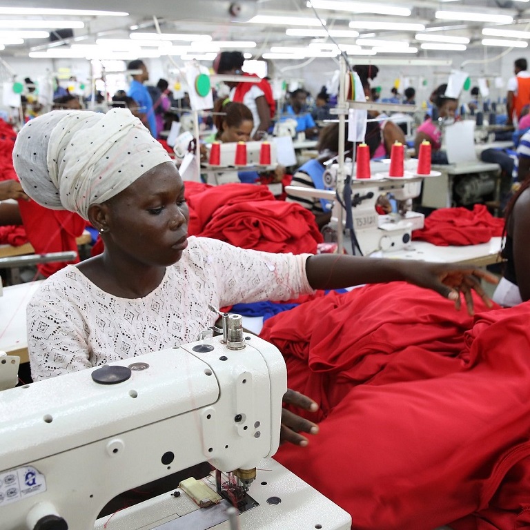 Dignity factory workers in Accra, Ghana