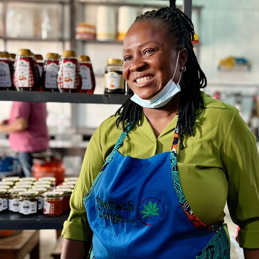 Sivi Malukisa, Manitech Congo SASU [Entrepreneur supported by the SME Development and Growth Project, DRC. 