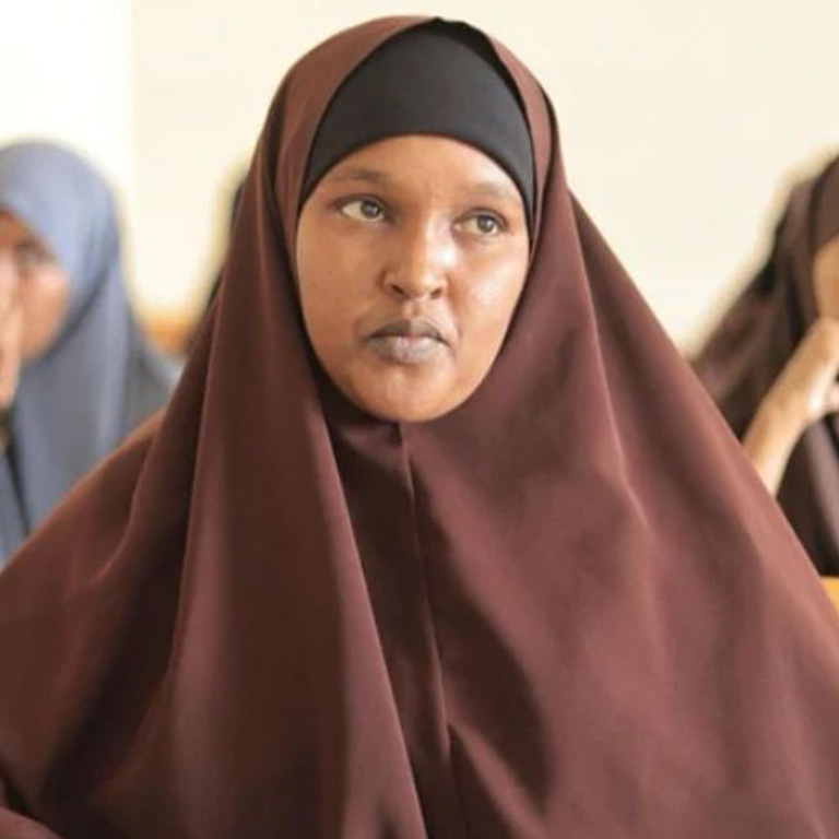 Aisha Nuur Hassan, a teenaged Somali girl, who received a World Bank-funded Rajo Kaaba scholarship.