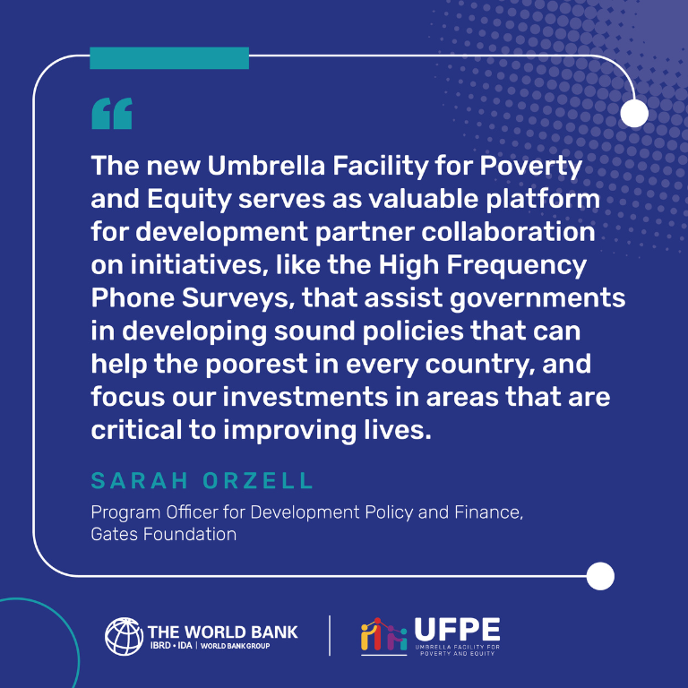 Sarah Orzell, Program Officer for Development Policy & Finance, Gates Foundation 