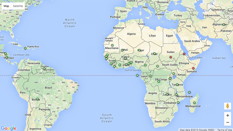 Debt Relief Map