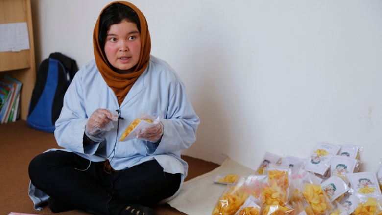 Afghanistan Women First Potato chip Enterprise in Bamyan