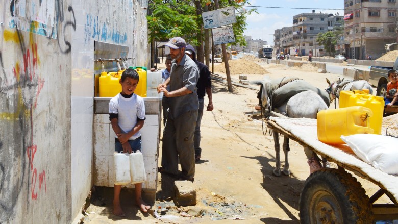 Water Fountain in Gaza