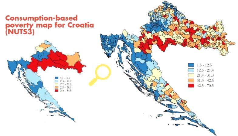 Croatia Poverty Maps A Policy Tool To Combat Poverty And Social Exclusion