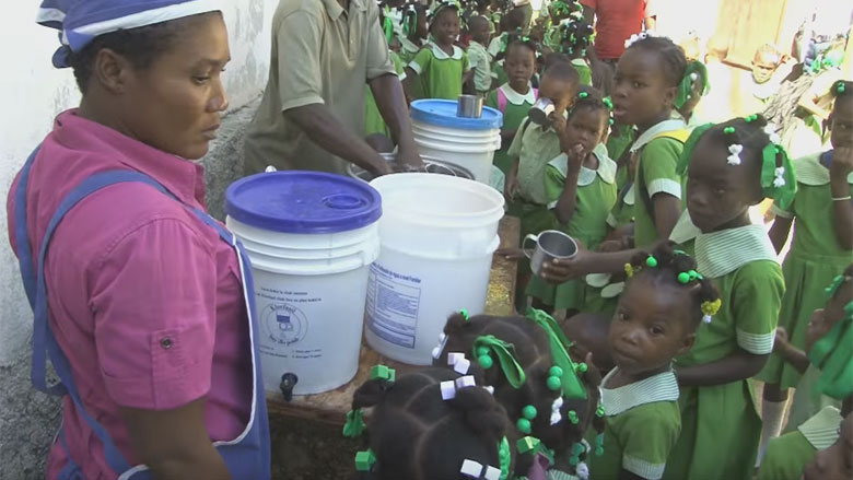 In Haiti, school feeding and nutrition improves access to education 