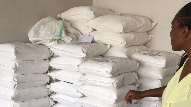 Kany Véronique Mafuta in her production facility