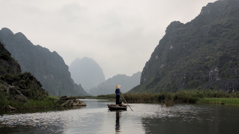 Rowing a boat to protect Vietnam's nature, langurs and livelihoods