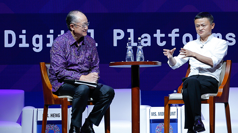 One-on-One with WBG President Kim and Alibaba Group's Jack Ma