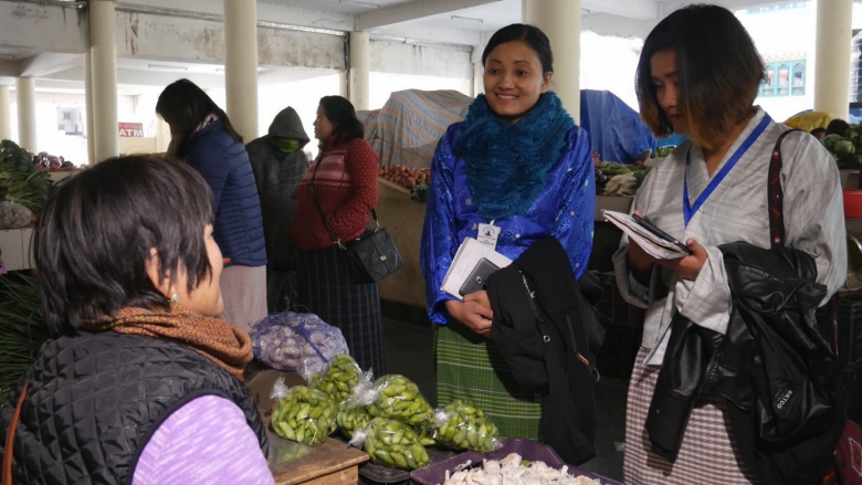 During Dec '18 — Feb '19, a cohort of 80 enumerators conducted Bhutan's first Economic Census with support from the Trust Fund for Statistical Capacity Building. © Sonam Phuntsho/World Bank  